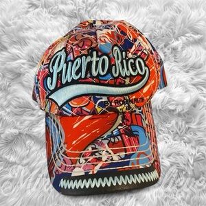 Robin Ruth Puerto Rico Multicolor Graphic Baseball Cap